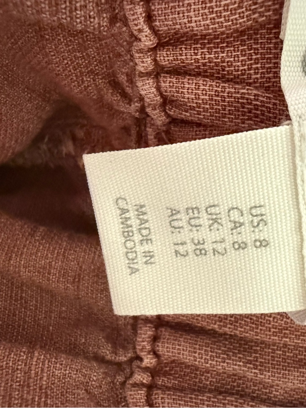 C&C California High-Waist Rust/Terra Cotta Shorts with Front Pockets - Picture 3 of 4